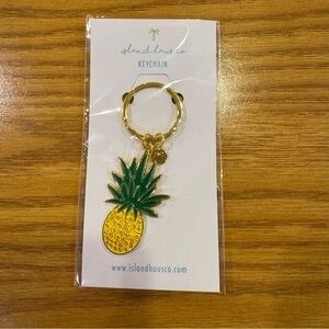 Island Haus Co Pineapple Keychain NEW